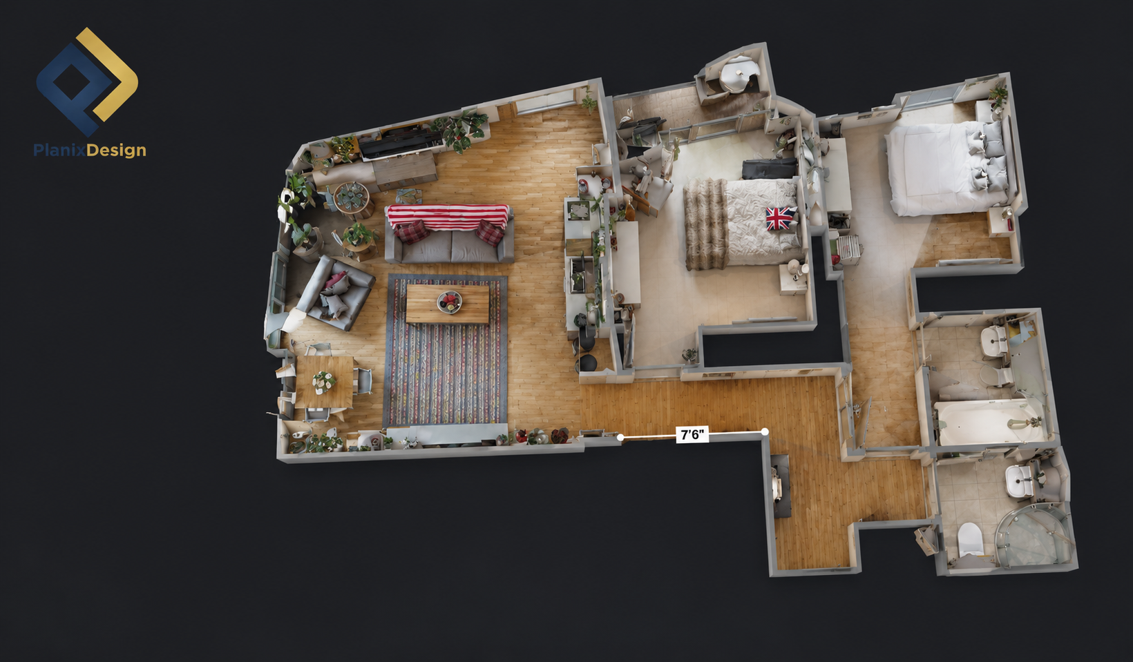 3D floor plan professional design