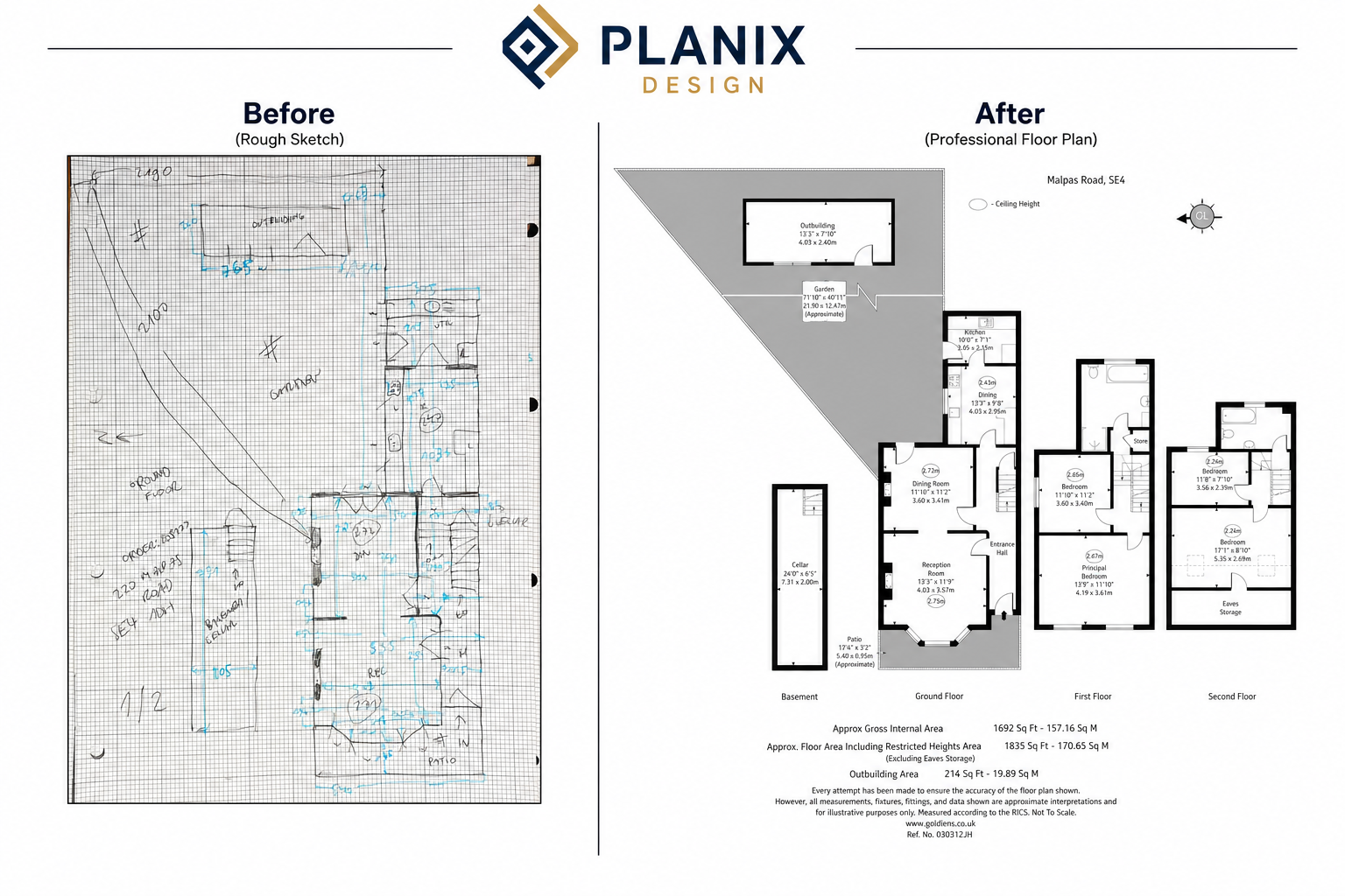 Black and white 2D floor plan design